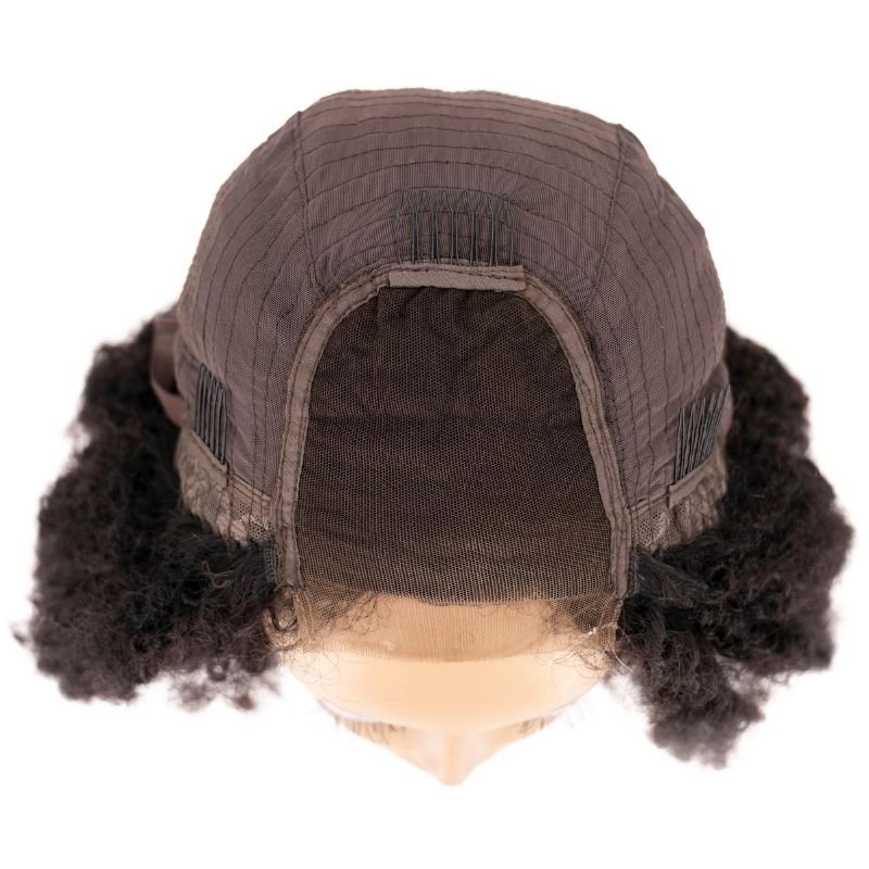 QueenAura™ Afro Kinky Curly Lace Wig – Natural Volume Collection 👑